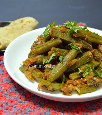 Punjabi Bhindi ~ Punjabi Style Okra - Shanaz Rafiq Recipes