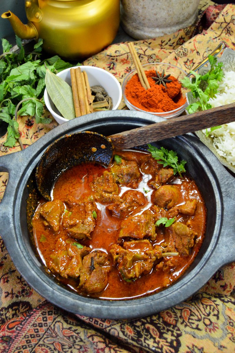 Mutton Rogan Josh Kashmiri Pandit Style - Shanaz Rafiq Recipes