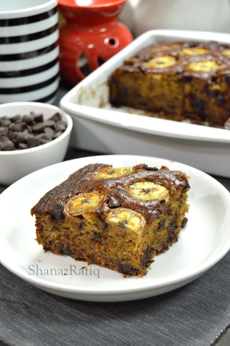 Banana Chocolate Chip Cake - Shanaz Rafiq Recipes