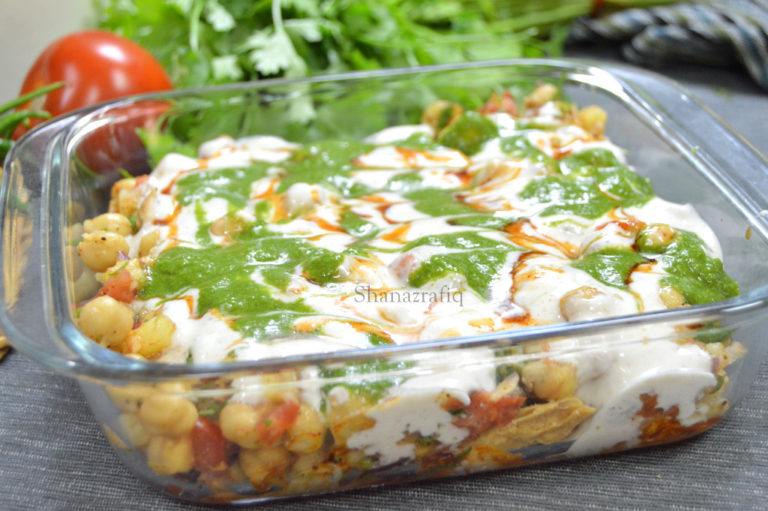 Dahi Aloo Chana Chat (Yogurt and Chickpea Chat) - Snacks - Shanaz Rafiq ...